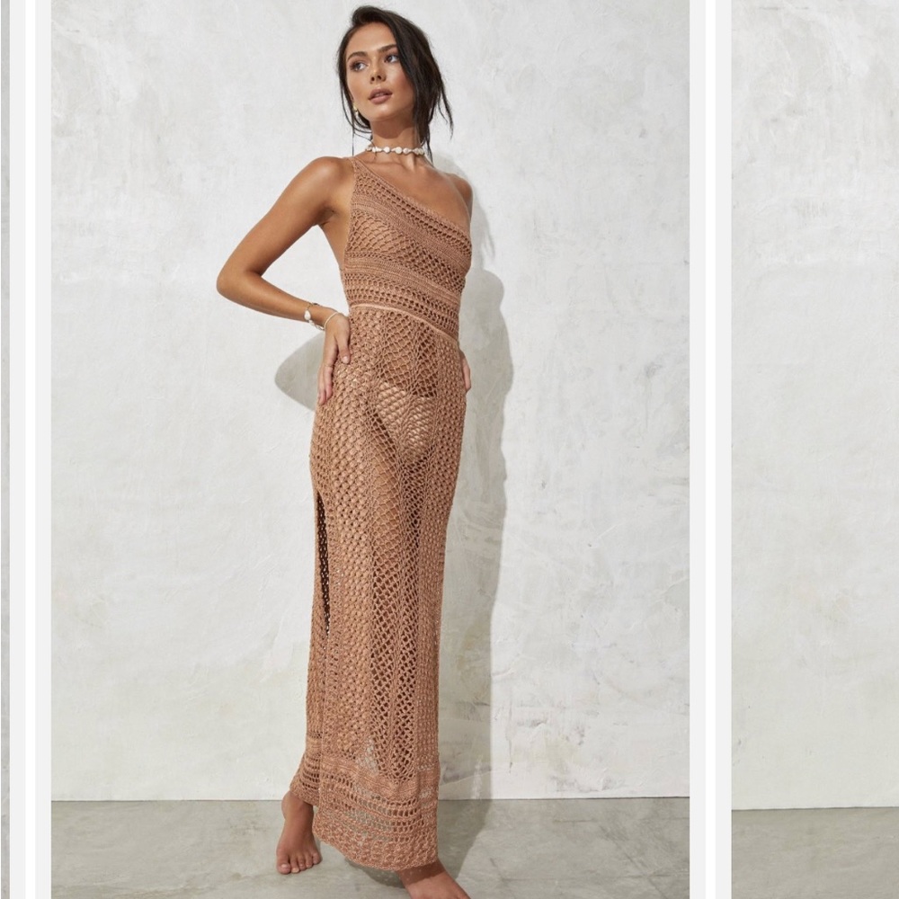Flook the Label Romy One Shoulder Cover Up Maxi Dress